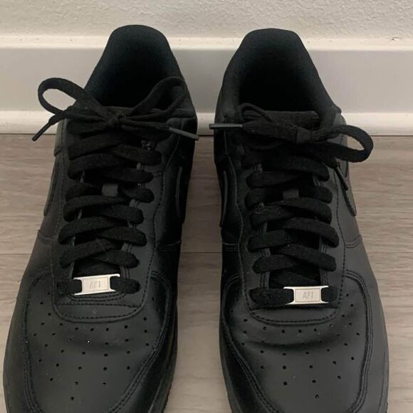 Black air force ones size 11.5 - Picture 1 of 5